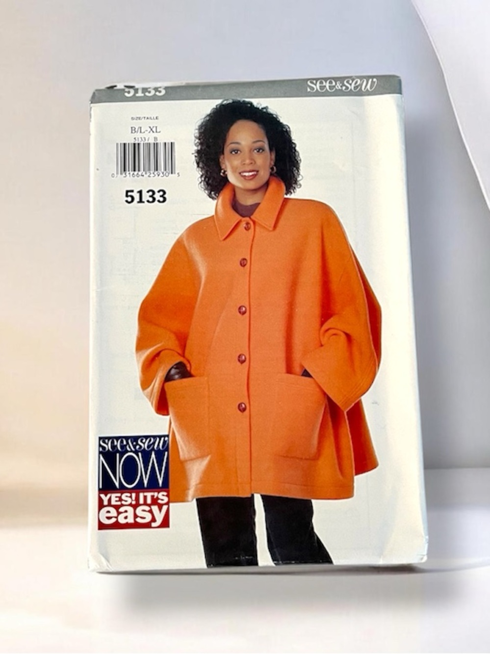 Vintage 1997 See & Sew Jacket Pattern L-XL Uncut